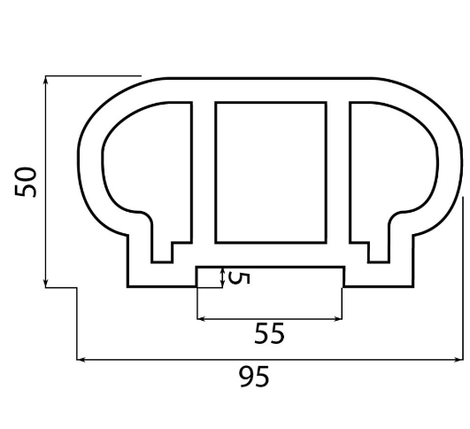 Перила верхние из ДПК Faynag Wood Слоновая кость